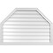 Ekena Millwork Octagonal Top Surface Mount PVC Gable Vent w/ 2"W x 1-1/2"P Brickmould Frame, 42"W x 30"H GVPOT42X3002SN - alternate 1